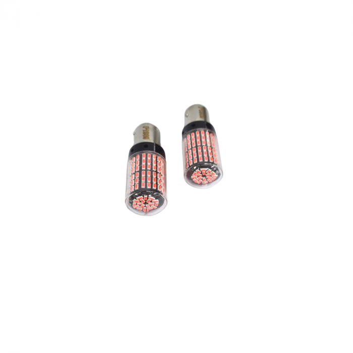 Bec Stop Frana LED 144 SMD Lumina Rosie [2]