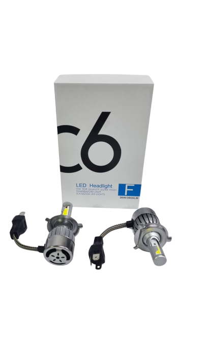 Becuri Led H4 C6 pentru faruri auto 6500K 12V [4]