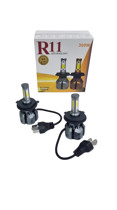 Becuri Led H4 R11 pentru faruri 6500K Canbus 300W 12V [3]