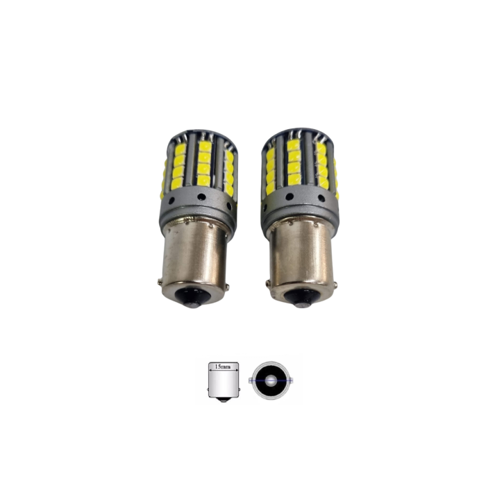 Becuri semnal LED 44 SMD Lumina Alba 12-24V [2]