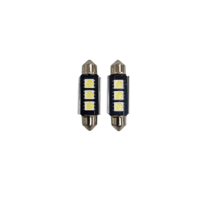 Becuri Sofit LED 3 SMD 5050 Alb Rece, Canbus 39 MM 12V [1]