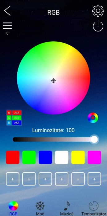 Benzi Acrilice Symphony 110cm si 35cm, RGB cu 240 Moduri Iluminare [2]