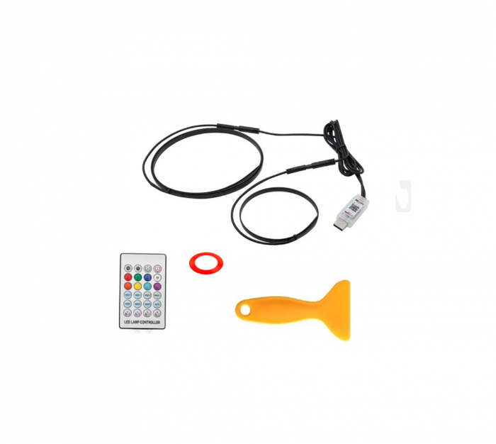 Benzi Acrilice Symphony 110cm si 35cm, RGB cu 240 Moduri Iluminare [5]