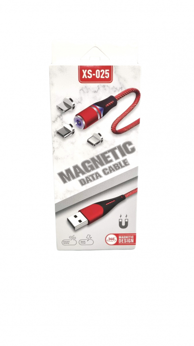 Cablu alimentare date USB cu 3 capete magnetice QC XS025 [5]