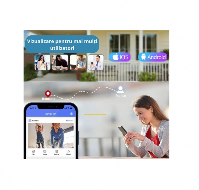 Camera Wifi, BABY MONITOR, Audio-Video 360º FULL HD 1080P [12]