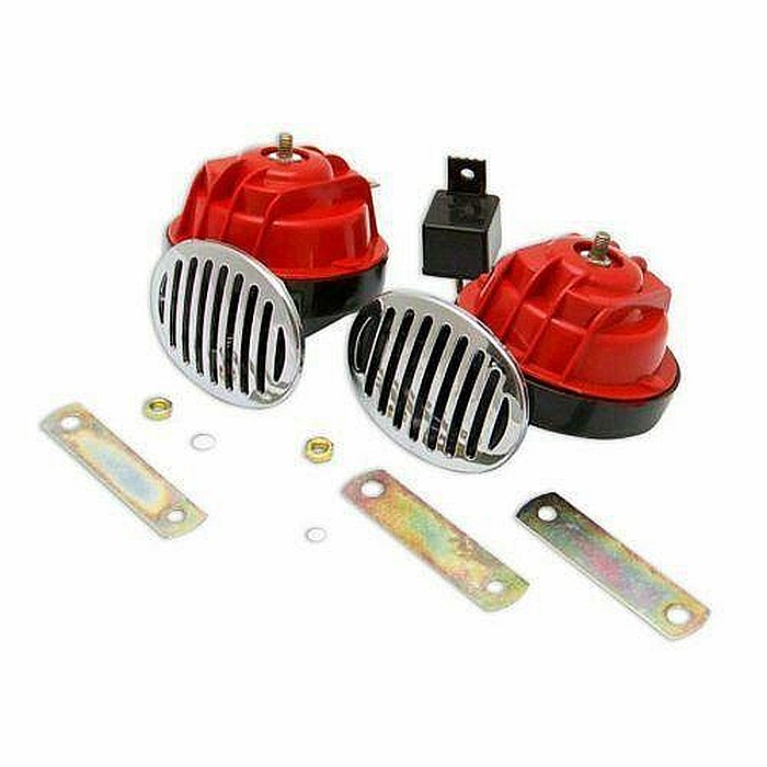 Claxon set auto cu grilaj cu releu 12V [2]