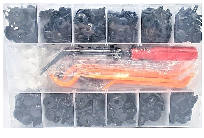 Clipsuri auto de fixare tip cleme Universale 229 piese [2]