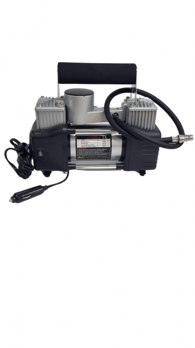 Compresor auto 2 Cilindri 85 l/minut cu Lanterna 12V [2]