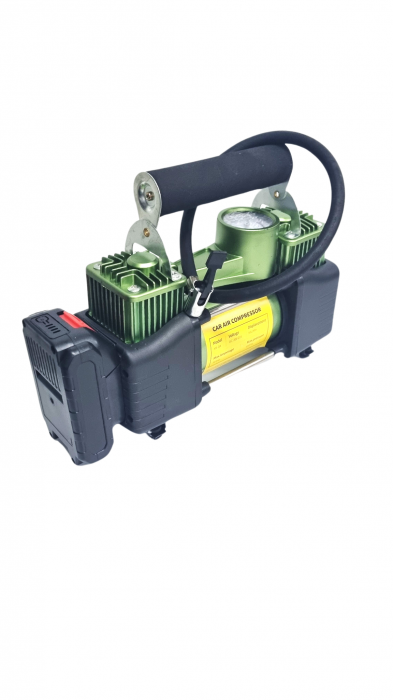 Compresor Aer PORTABIL 2 Cilindrii cu Acumulator 150 PSI V [2]