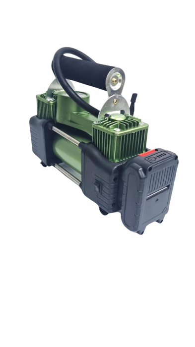 Compresor Aer PORTABIL 2 Cilindrii cu Acumulator 150 PSI V [3]