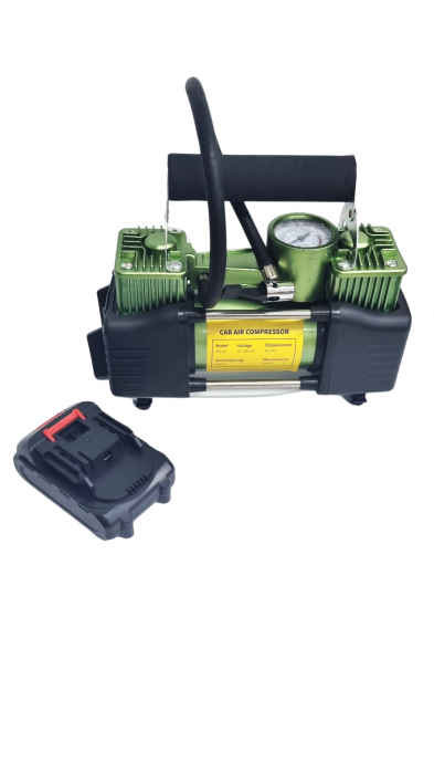 Compresor Aer PORTABIL 2 Cilindrii cu Acumulator 150 PSI V [5]