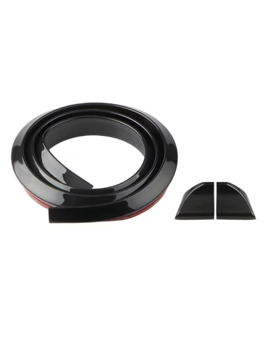 Eleron Negru Lucios 3M, Universal, cauciuc flexibil + CADOU Banda Dublu Adeziva Ultra Puternica [2]