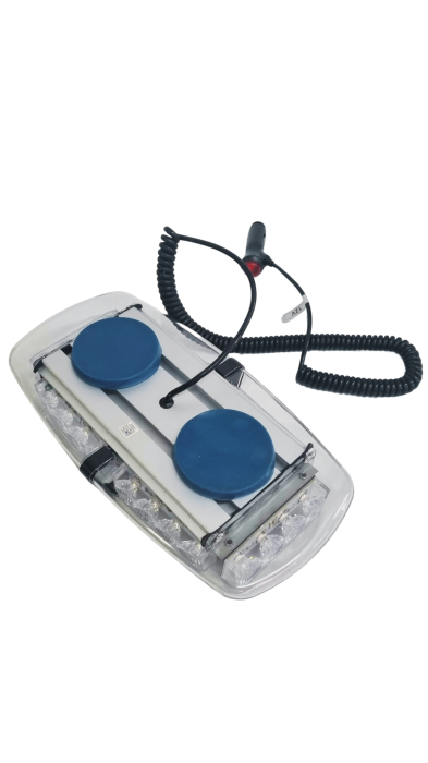 Girofar 240 LED  Stroboscopic cu 7 Functii, lumina rosie + albastra 12V [3]