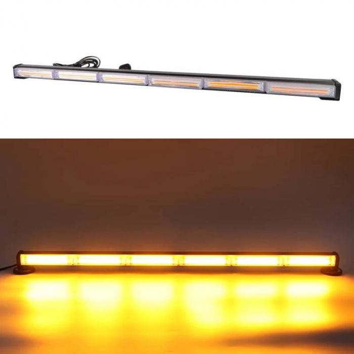 Proiector Stroboscopic Led Bar 89 cm, Lumina Galbena, 18 Functii 12-24V [1]