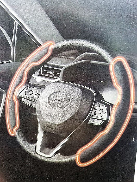 Husa protectie volan din carbon Negru Lucios [4]