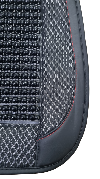 Husa scaun auto cu bile de masaj, suport lombar si tetiera, 133x47 cm Neagra [2]