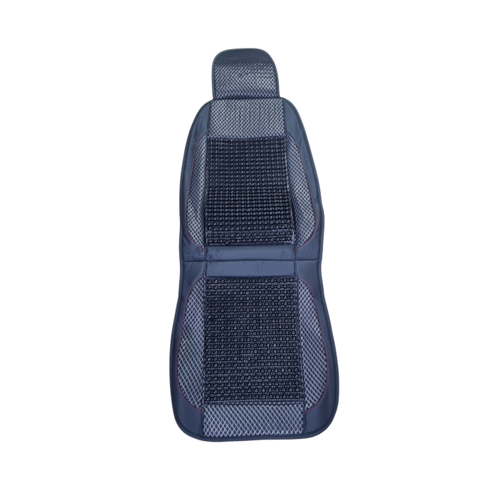 Husa scaun auto cu bile de masaj, suport lombar si tetiera, 133x47 cm Neagra [1]