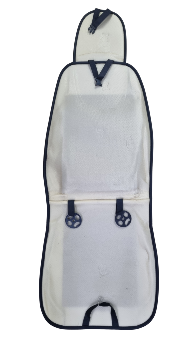 Husa scaun auto cu bile de masaj, suport lombar si tetiera, 133x47 cm Neagra [4]