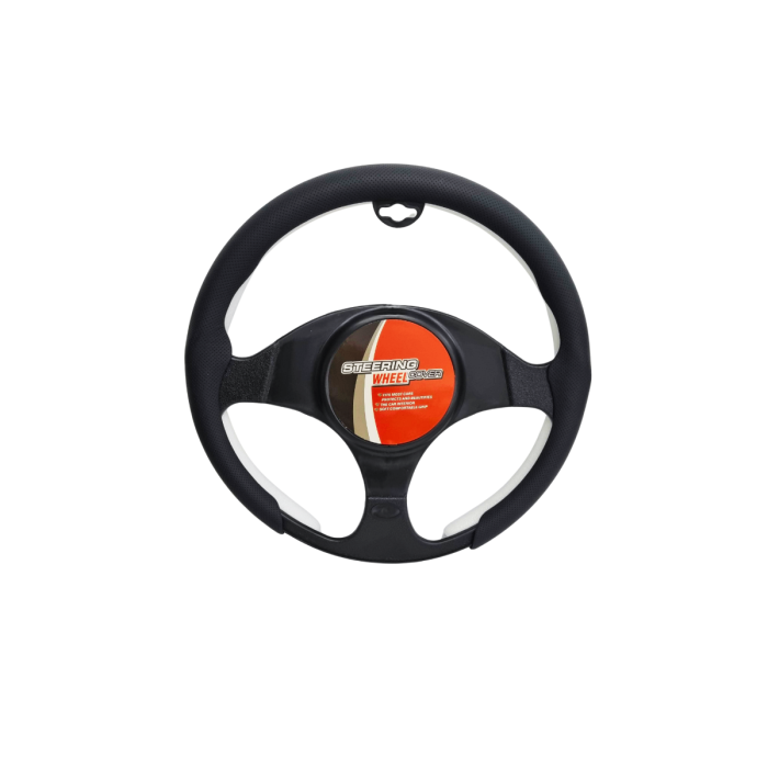 Husa Volan Auto Sport din piele ecologica, Negru, Universală 37–39 cm [1]