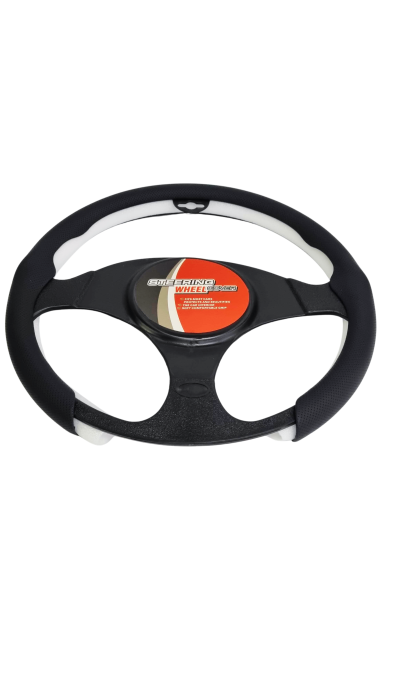 Husa Volan Auto Sport din piele ecologica, Negru, Universală 37–39 cm [3]