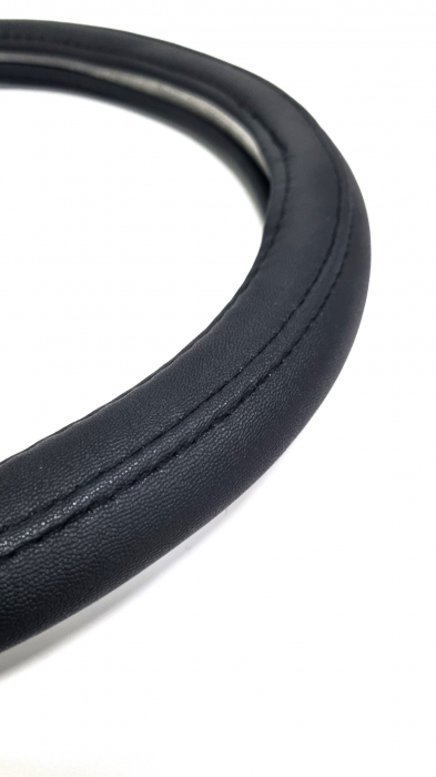 Husa volan piele ecologica 3-100 Neagra 37-39cm [2]