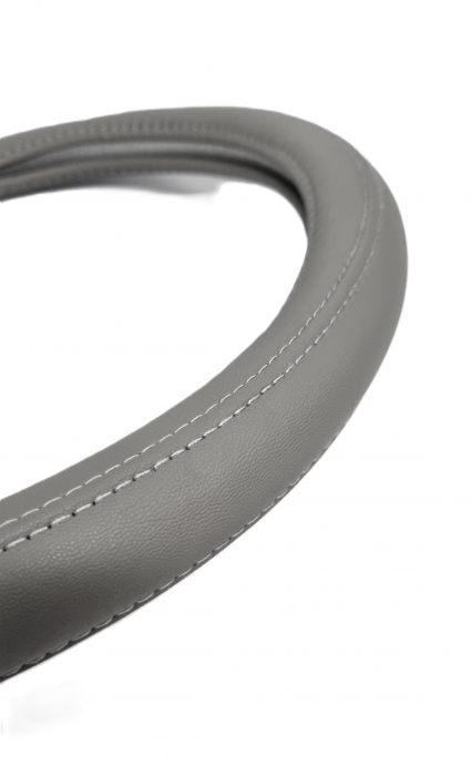 Husa volan piele ecologica 37-39cm Gri [2]