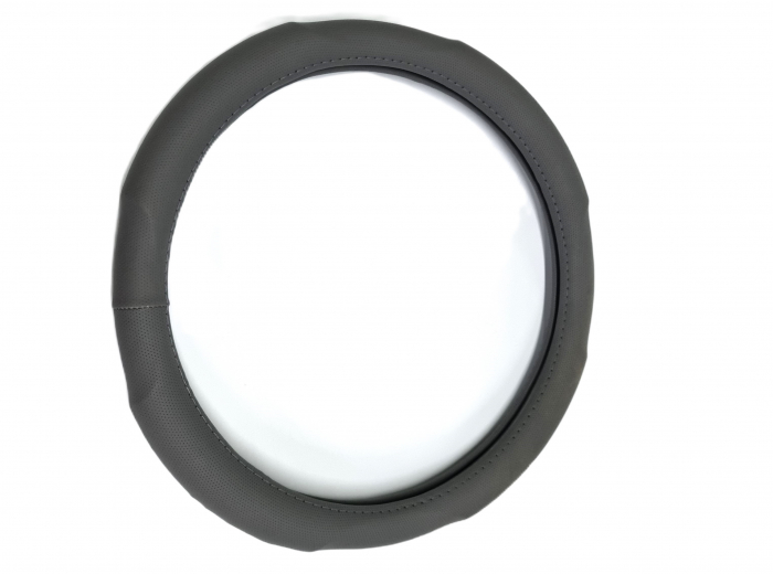 Husa volan piele ecologica 37-39cm Gri [3]
