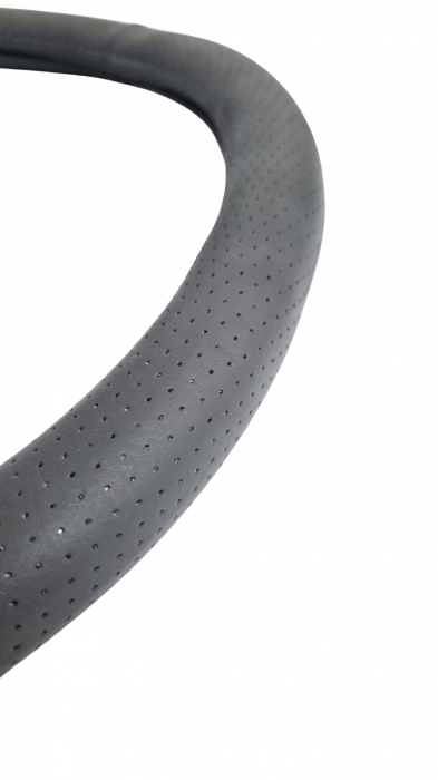 Husa volan piele ecologica 37-39cm Gri [2]