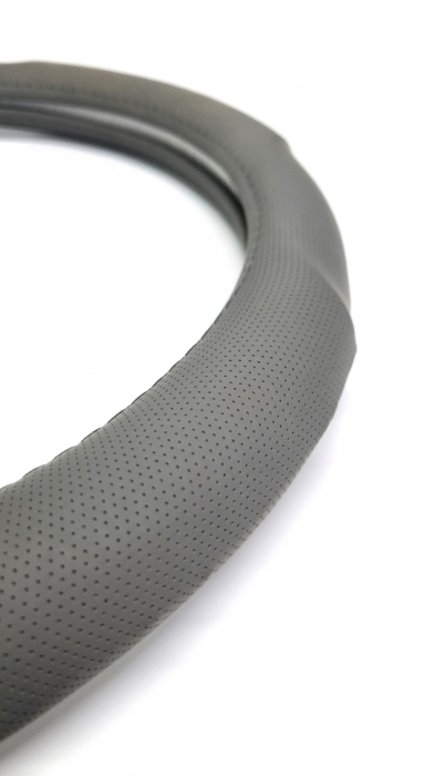 Husa volan piele ecologica 37-39cm Gri [2]
