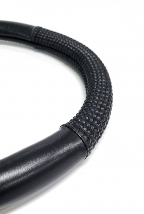 Husa volan piele ecologica 37-39cm Neagra [2]