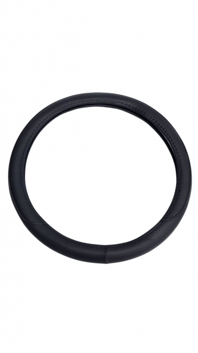 Husa volan piele ecologica 39-41cm Neagra [3]