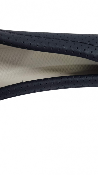 Husa volan piele ecologica 41-43cm Neagra [4]