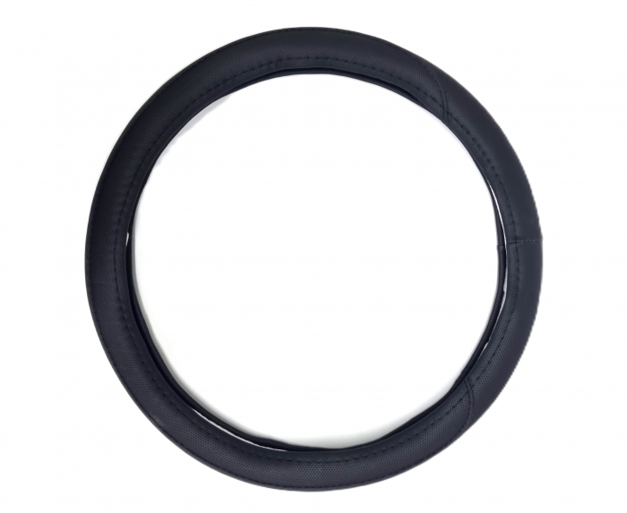 Husa volan piele ecologica neagra 37-39cm [3]