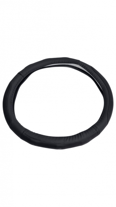 Husa volan piele ecologica neagra 37-39cm [3]