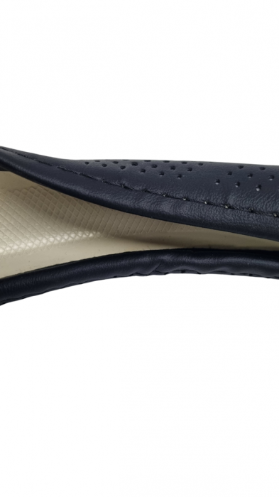 Husa volan piele ecologica Perforata cu Gri 37-39cm [3]