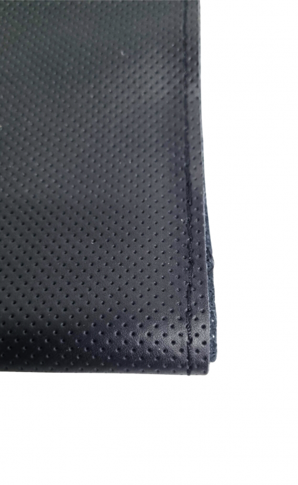 Husa volan piele naturala cu ac si ata neagra 37-39 cm [2]