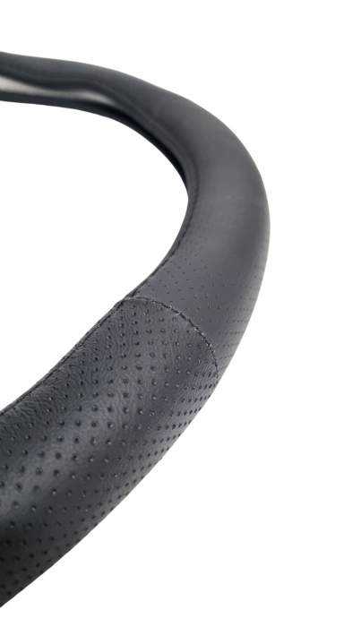 Husa volan Piele Naturala Neagra 39-41cm [2]