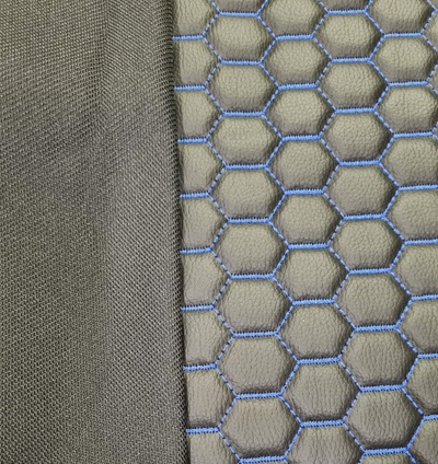 Huse Scaune Auto 2 Locuri Universale Piele Ecologica cu Textil [2]