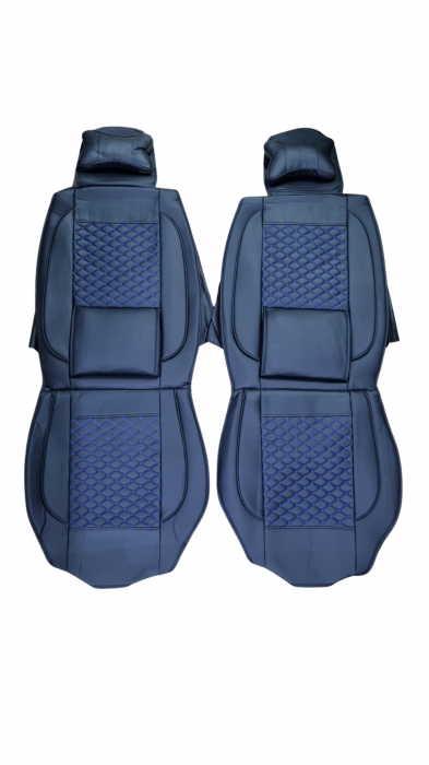Huse Scaune Auto 5 Locuri PREMIUM Universale Piele Ecologica Fractionate [2]
