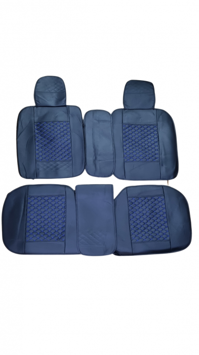 Huse Scaune Auto 5 Locuri PREMIUM Universale Piele Ecologica Fractionate [3]