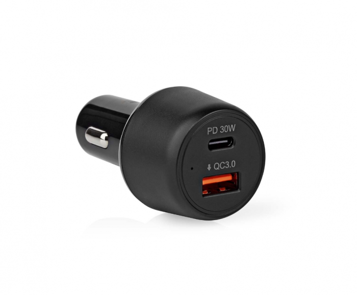 Incarcator Auto Super Fast QC3 PD Type-C Negru 48W [4]