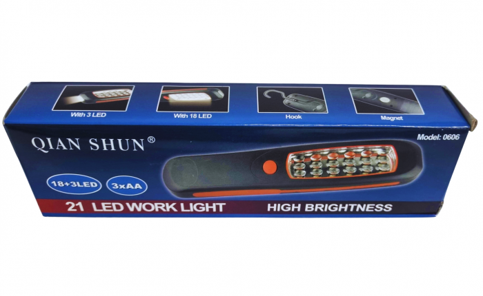 Lanterna Lumini 21 LED cu magnet si carlig, baterie pentru camping cu lanterna [4]