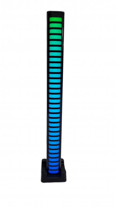 Bara LED RGB cu Sincronizare Muzicala 32 LED-uri, Senzor Sunet, 17 Culori, Moduri Multiple [6]