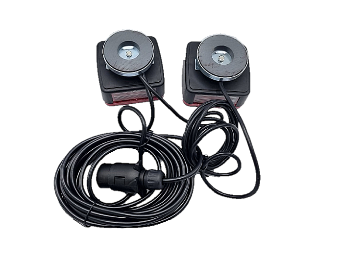 Lampa cu Bec spate remorca cu magnet puternic, priza 7 pini si cablu 7.5m SET 12/24V [2]