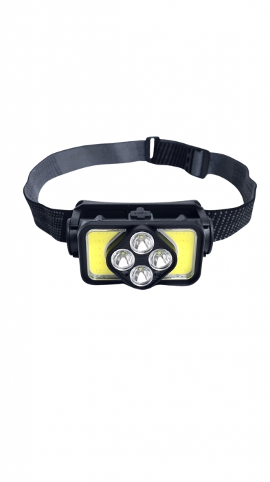 Lanterna frontala Profesionala 4 LED + 40 LED-COB cu Acumulator [6]