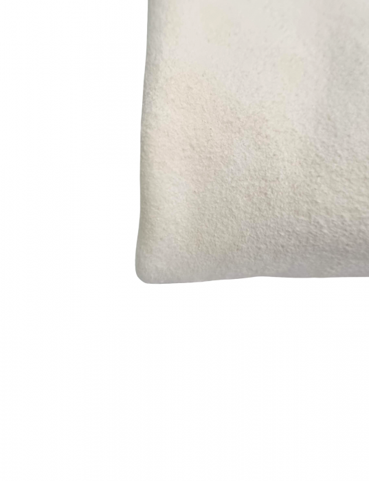 Laveta din Piele Caprioara 40x40 cm Alba [3]