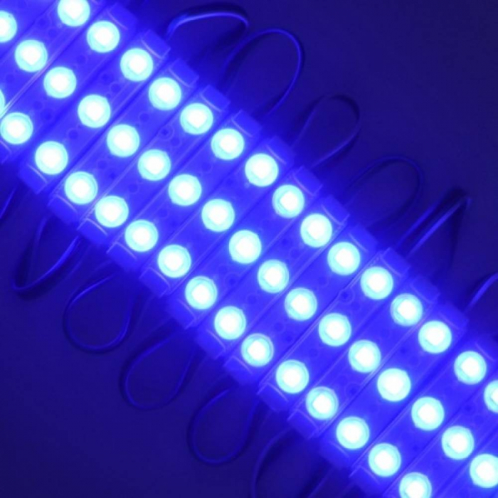 Modul Grup 20 x 3 LED, 2W, 160 grade 1.5W IP65 Lumina Albastra 12V [1]