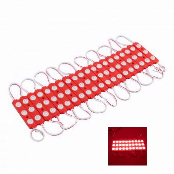 Modul Grup 20 x 3 LED, 2W, 160 grade 1.5W IP65 Lumina Rosie 12V [1]