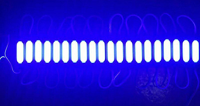 Modul Grup 20 Led SMD 5730 tip COB Impermeabil ALBASTRU 12V [1]