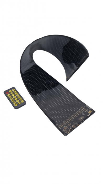 Panou flexibil Devil Eyes afisaj LED 595x120 mm, Aplicatie Mobila, Telecomanda [7]